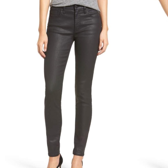 Madewell Denim - MADEWELL 'High Riser' Coated Skinny Jeans